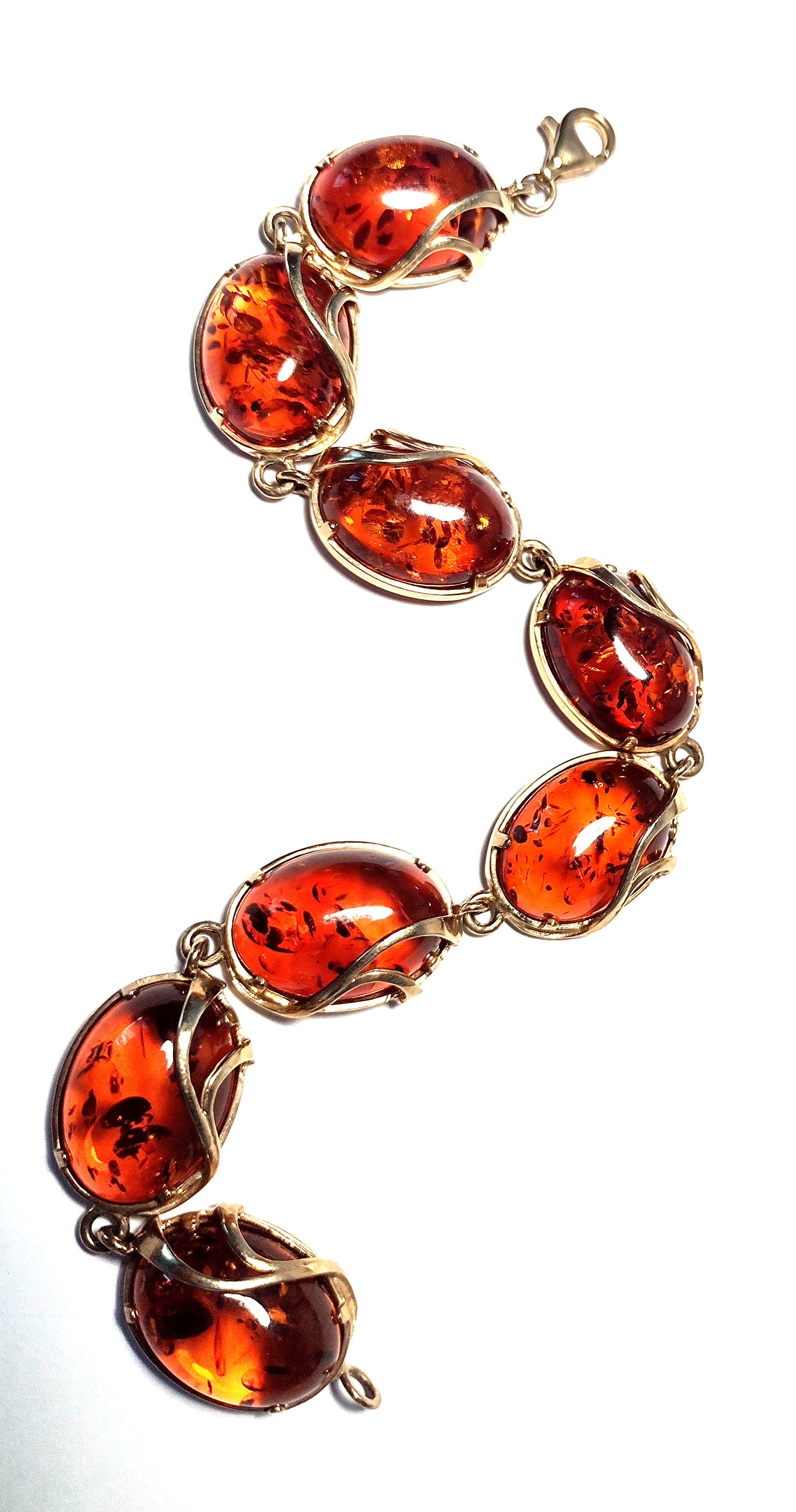 Baltic Amber Bracelet set in 9 carat gold